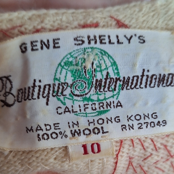 Gene Shelly'sCouture Sequined Dress / 1960's Mod Pink Sequin - Picture 3 of 15